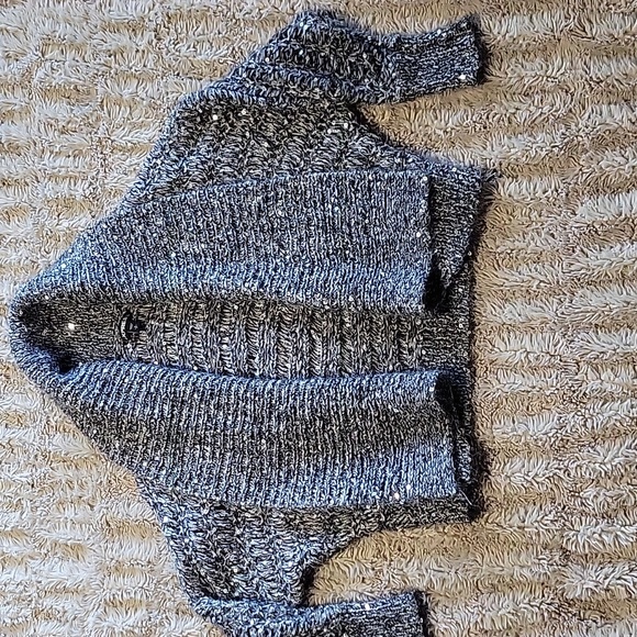 🤍Express Charcoal Knit Women's Cardigan Sx Small - Picture 3 of 3